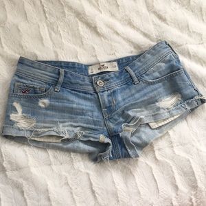 hollister jean  shorts